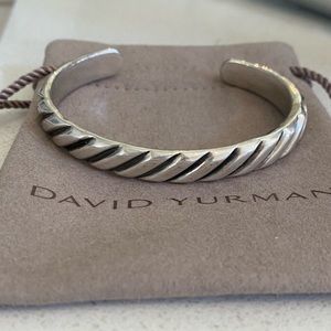 David Yurman Mens 10mm Modern Cable Cuff Bracelet
